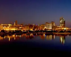 Night scene in Beirut Lebanon