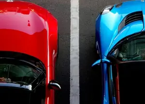 rental cars parked side by showing no damage for claiming on car hire excess insurance