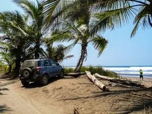 A hired car in Costa Rica