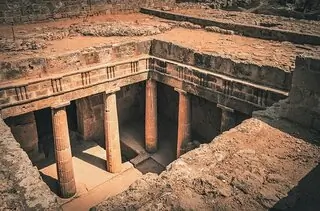 cyprus paphos ruins tomb