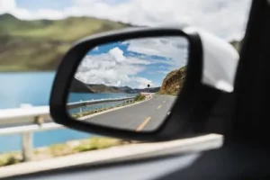 A wing mirror which is protected by car hire excess insurance