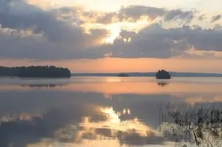 reflection on lake