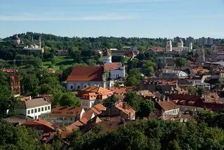 view over vilnius